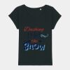 Women's Rounders slub rolled sleeve t-shirt Thumbnail