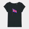 Women's Rounders slub rolled sleeve t-shirt Thumbnail