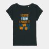 Women's Rounders slub rolled sleeve t-shirt Thumbnail