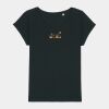 Women's Rounders slub rolled sleeve t-shirt Thumbnail