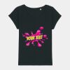 Women's Rounders slub rolled sleeve t-shirt Thumbnail