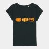 Women's Rounders slub rolled sleeve t-shirt Thumbnail