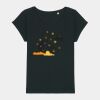 Women's Rounders slub rolled sleeve t-shirt Thumbnail