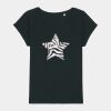 Women's Rounders slub rolled sleeve t-shirt Thumbnail