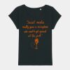 Women's Rounders slub rolled sleeve t-shirt Thumbnail